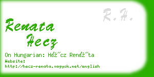 renata hecz business card